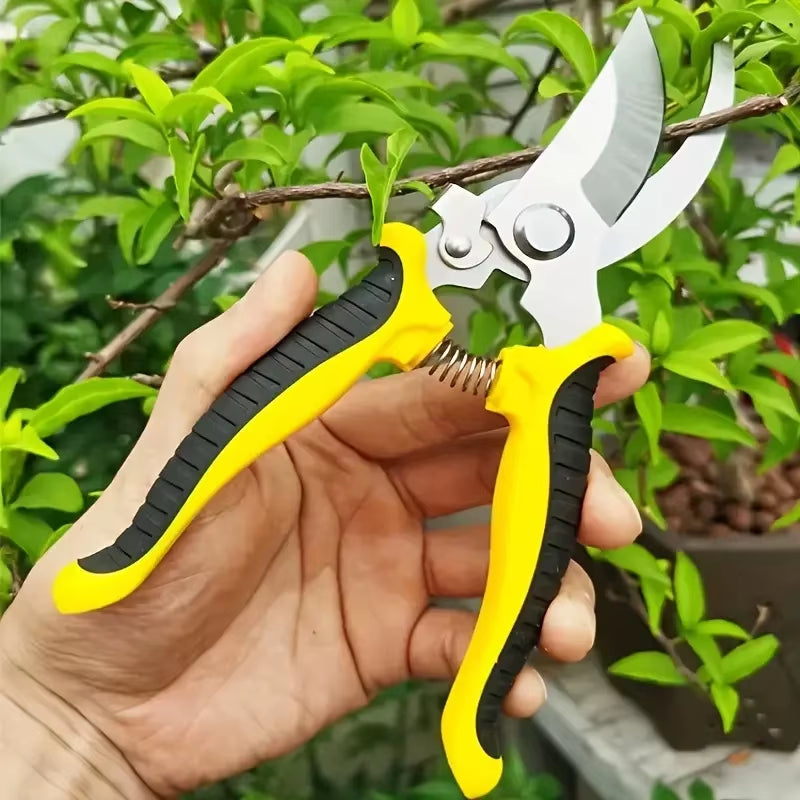 Garden Pruning Shears Fruit Tree Flower Pruning Scissors Multifunctional Stainless Steel Branch Shears Household Garden Supplies
